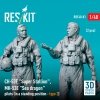 RESKIT RSF48-0081 CH-53E Super Stallion, MH-53E Sea dragon pilots (in a standing position - type 2) (2 pcs) (3D Printed) 1/48